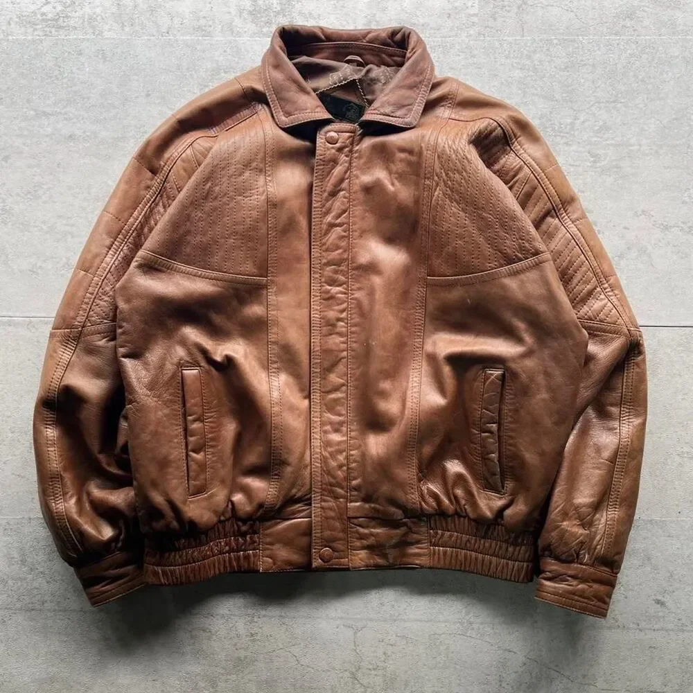 Unbranded Men's Brown and Tan Jacket